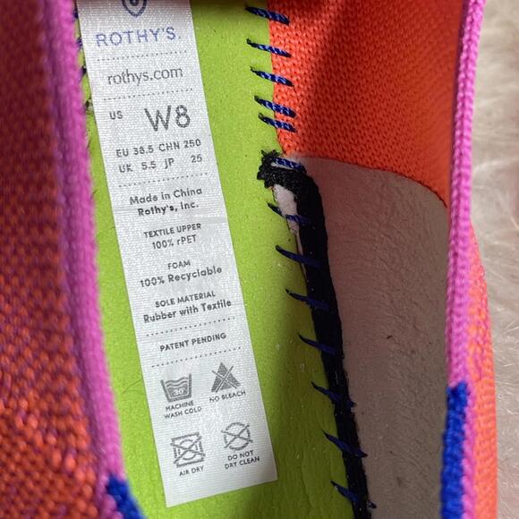 Rothy's Shoes Tropical Pink Round Flats for women size 8 - Picture 9 of 9